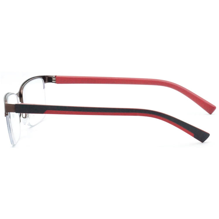 Dachuan Optical DRM368032 China Supplier Half Rim Metal Reading Glasses With Double Color Legs (8)